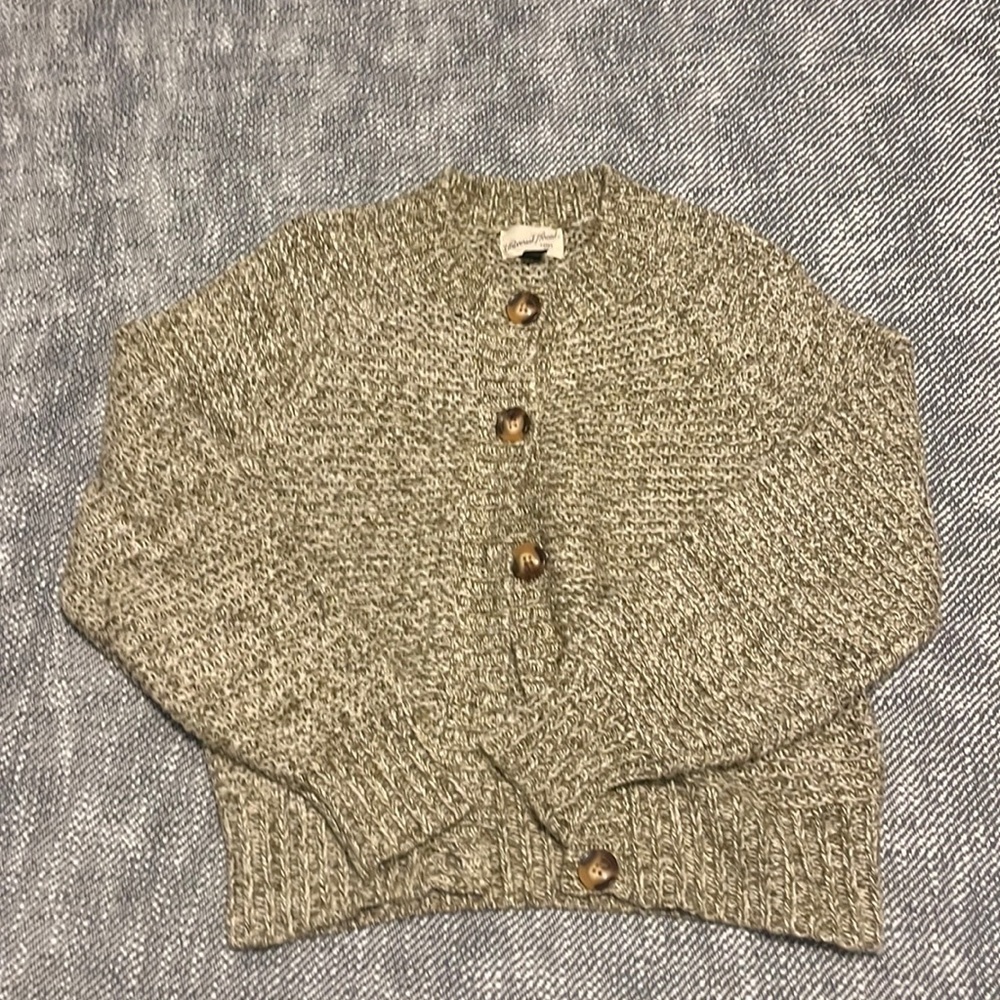 Universal Thread Button up Cardigan in Light Brown